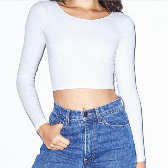 Cotton spandex Jersey Crop Top